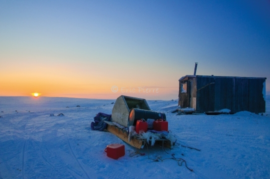 Cabane en Arctique